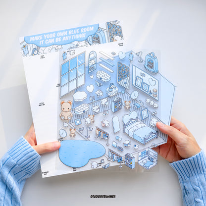 ブルーベアベッドルーム 3xサイズ