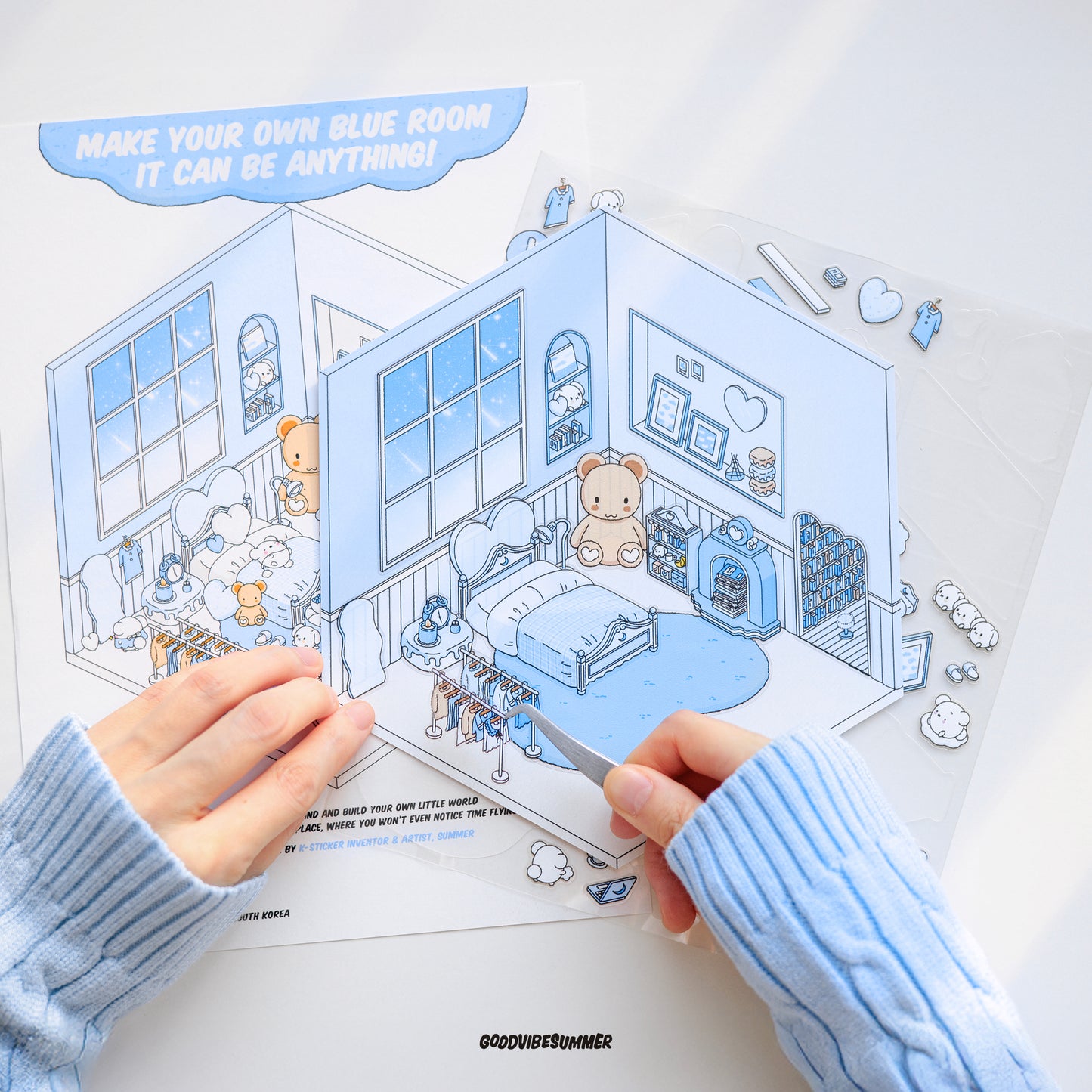 ブルーベアベッドルーム 3xサイズ